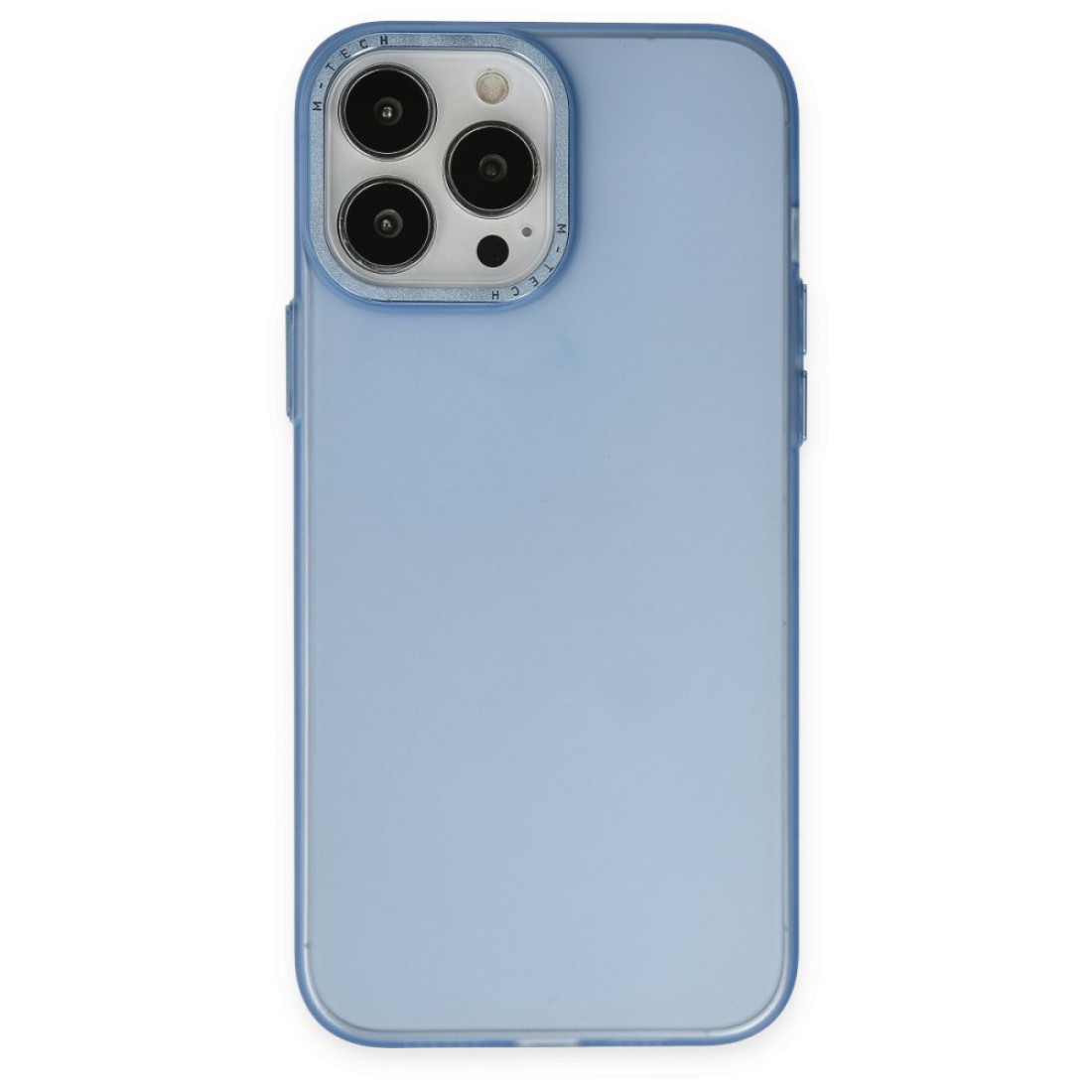  iPhone 14 Pro Max Kılıf Modos Metal Kapak - Mavi