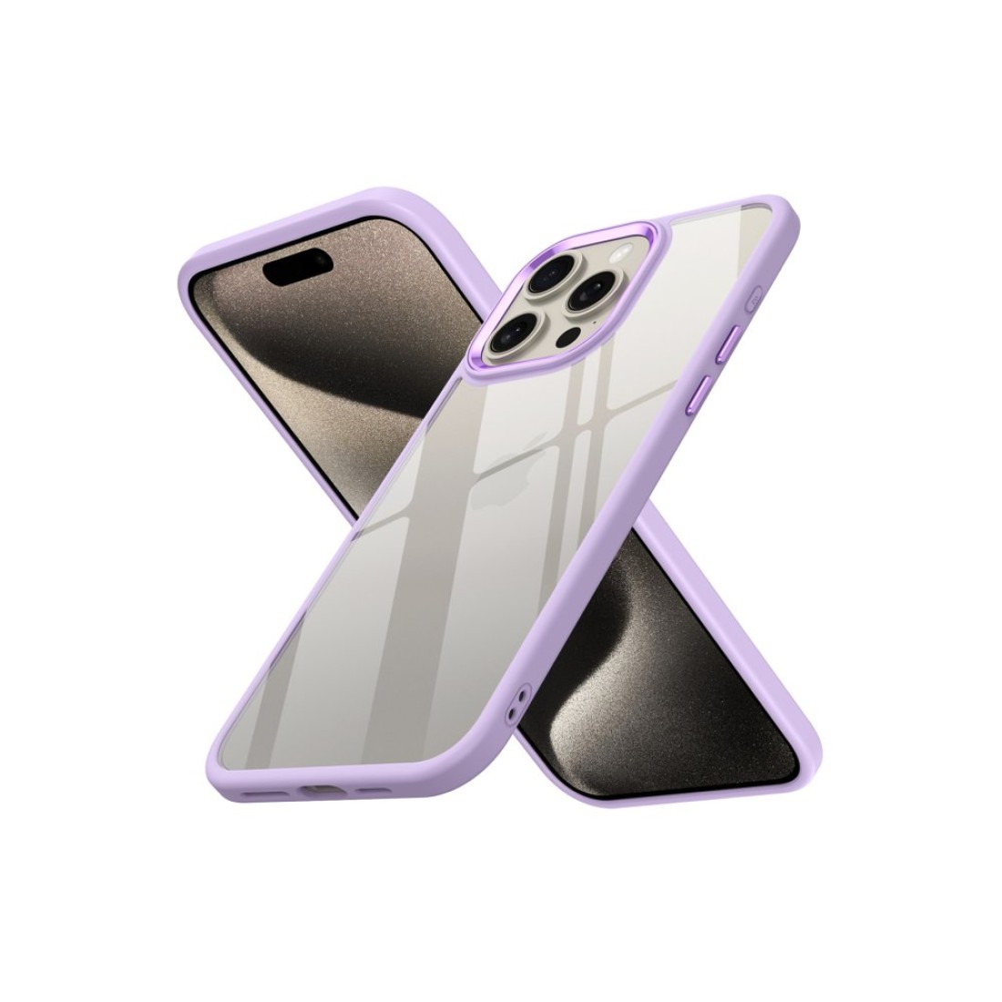  iPhone 15 Pro Max Kılıf Power Silikon - Lila