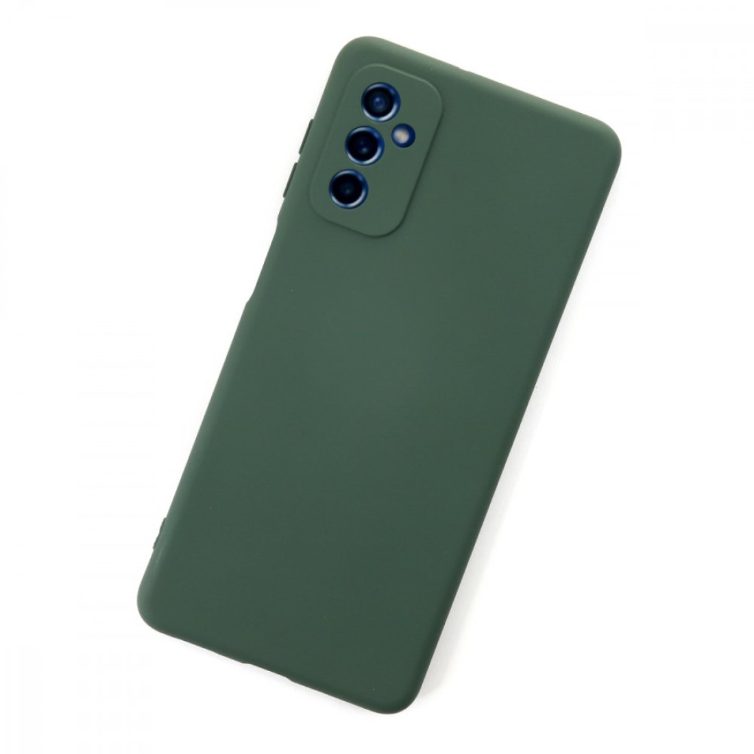  Samsung Galaxy M52 5G Kılıf Nano içi Kadife Silikon - Koyu Yeşil