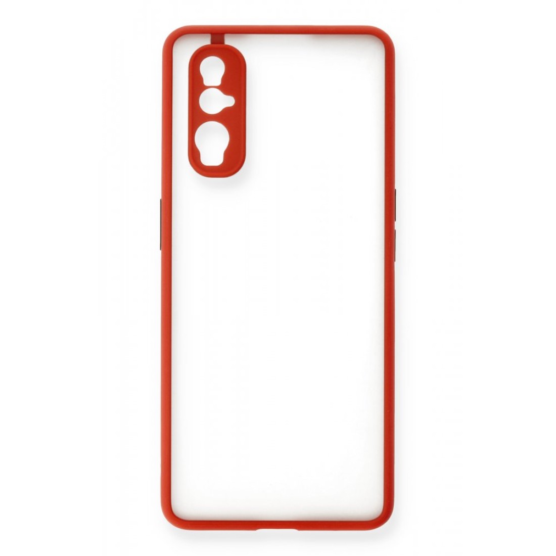  Oppo Find X2 Kılıf Montreal Silikon Kapak - Kırmızı