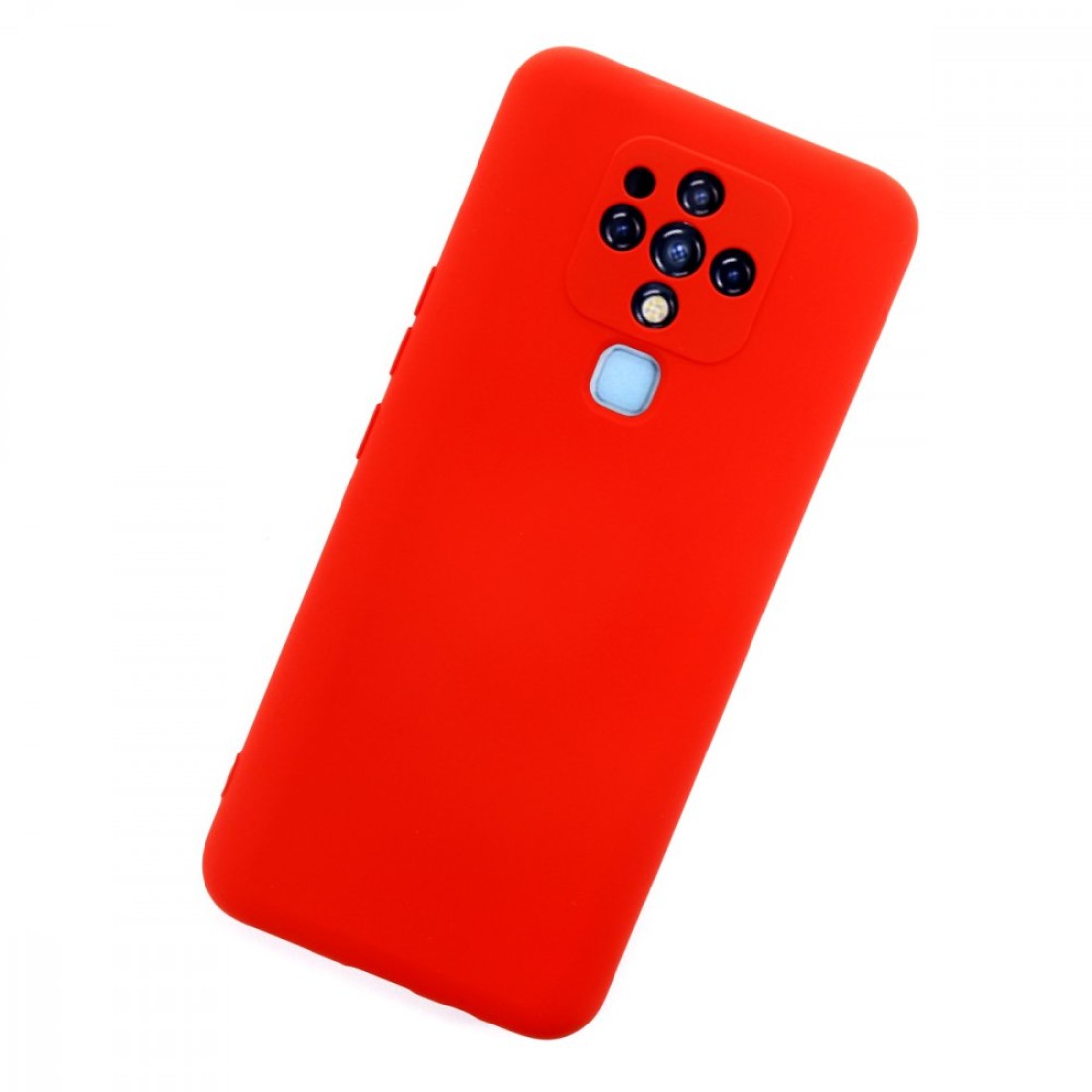  Tecno Camon 16 Kılıf Nano içi Kadife Silikon - Kırmızı