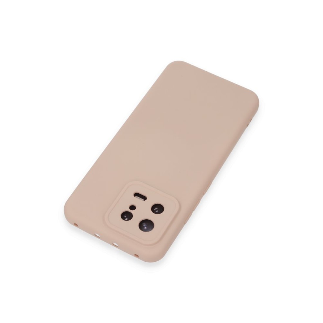 Xiaomi Mi 13 Kılıf Nano içi Kadife Silikon - Pudra Xiaomi Mi 13 Kılıf Nano içi Kadife Silikon - Pudra