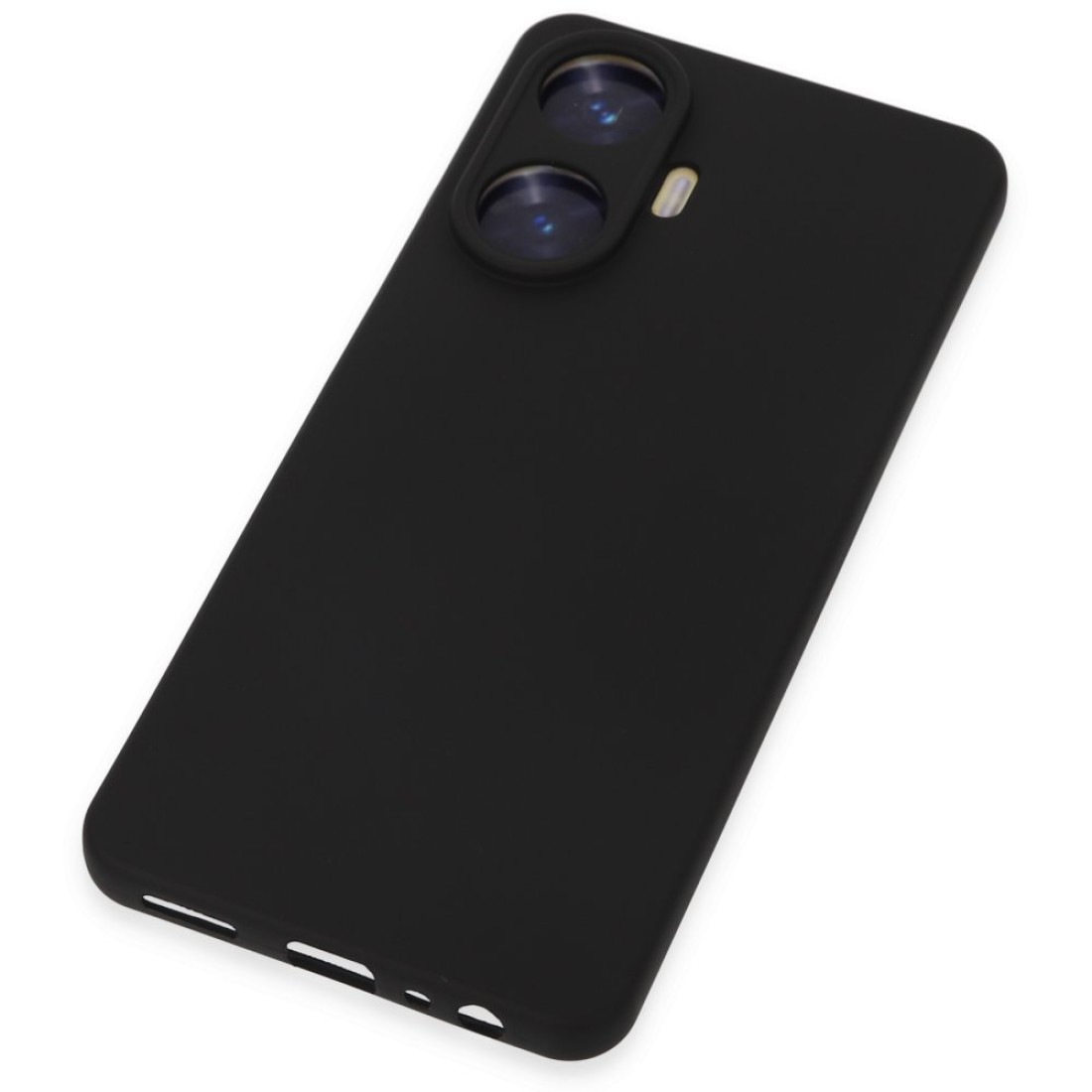 Realme C55 Kılıf Nano içi Kadife Silikon - Siyah Realme C55 Kılıf Nano içi Kadife Silikon - Siyah