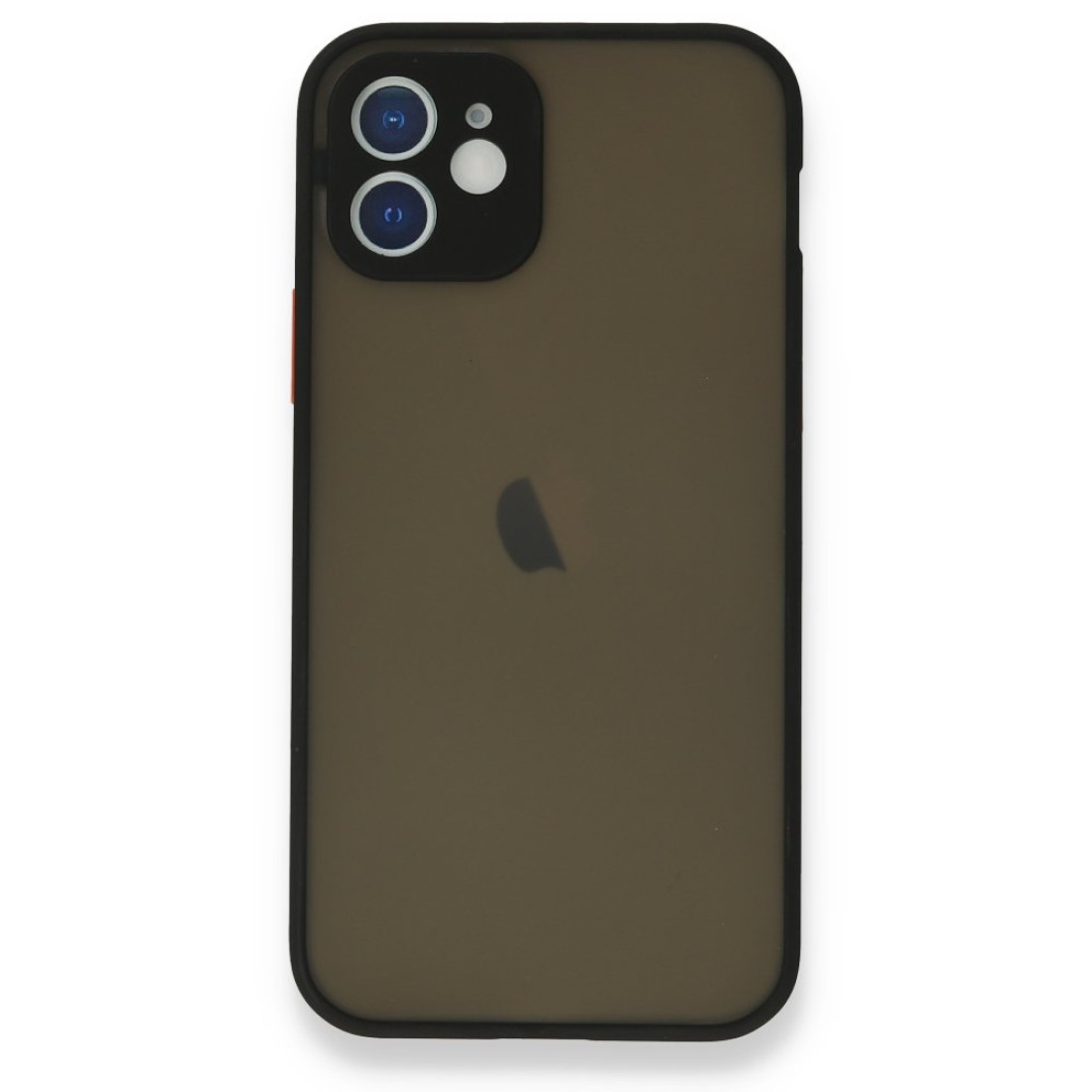  iPhone 12 Mini Kılıf Montreal Silikon Kapak - Siyah