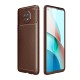  Xiaomi Redmi Note 9 5G Kılıf Auto Focus Karbon Kapak - Kahverengi
