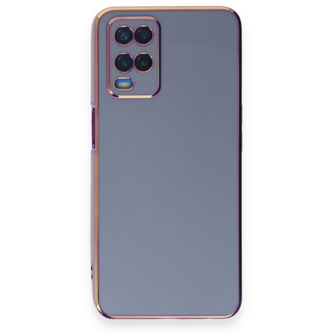  Oppo A54 4G Kılıf Volet Silikon - Mavi