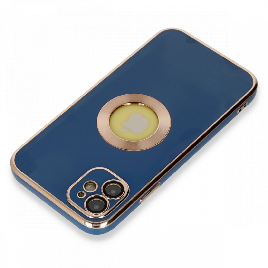  iPhone 12 Kılıf Store Silikon - Mavi