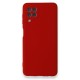 Samsung Galaxy M32 Kılıf Nano içi Kadife Silikon - Kırmızı Samsung Galaxy M32 Kılıf Nano içi Kadife Silikon - Kırmızı