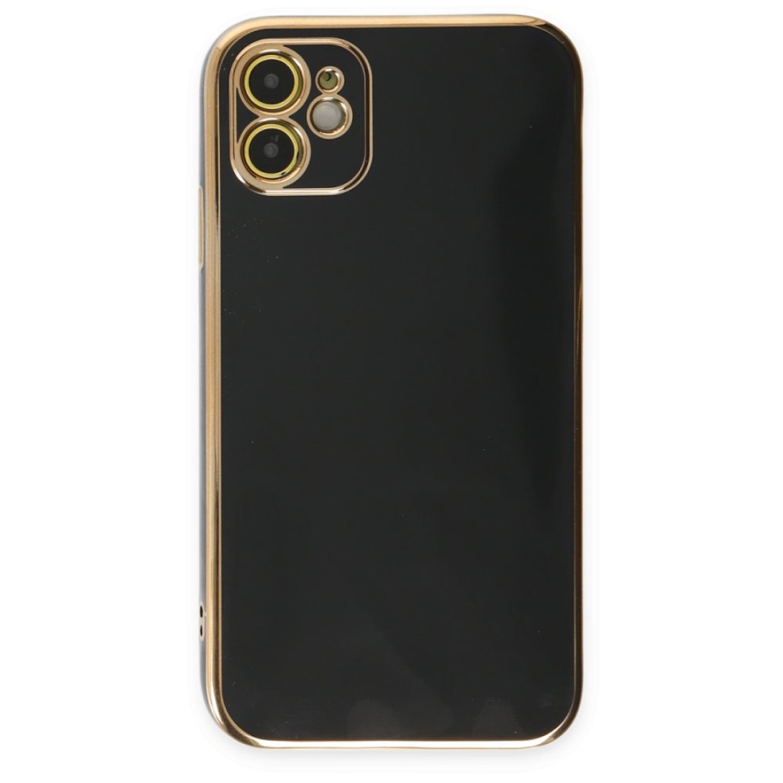  iPhone 12 Kılıf Volet Silikon - Siyah