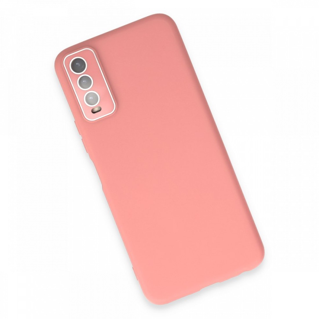 Vivo Y11S Kılıf Lansman Glass Kapak - Pembe Vivo Y11S Kılıf Lansman Glass Kapak - Pembe