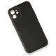 iPhone 12 Mini Kılıf Coco Deri Silikon Kapak - Siyah iPhone 12 Mini Kılıf Coco Deri Silikon Kapak - Siyah