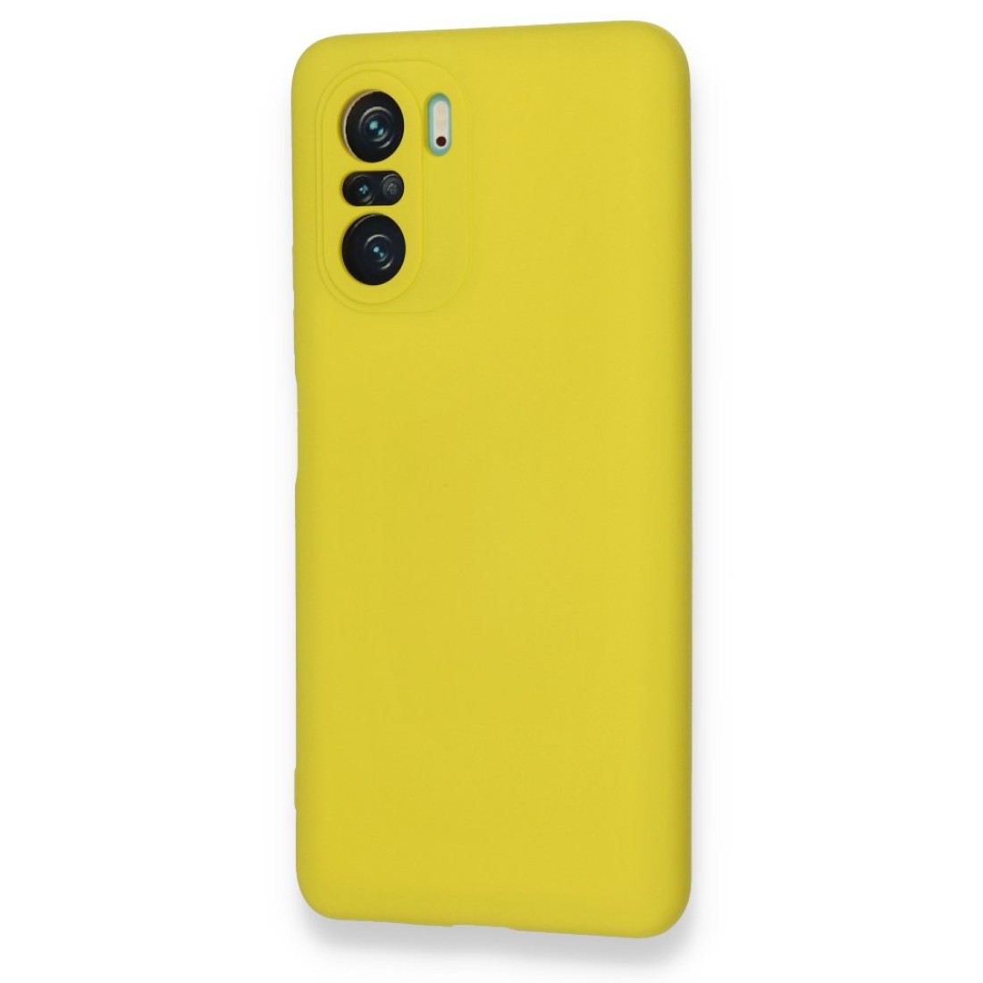  Xiaomi Redmi K40 Kılıf Nano içi Kadife Silikon - Sarı