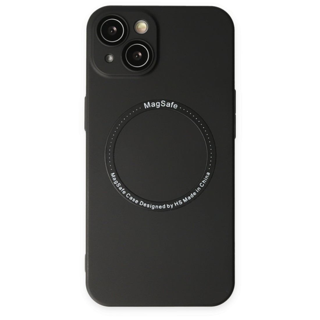  iPhone 14 Plus Kılıf Jack Magneticsafe Lens Silikon - Siyah