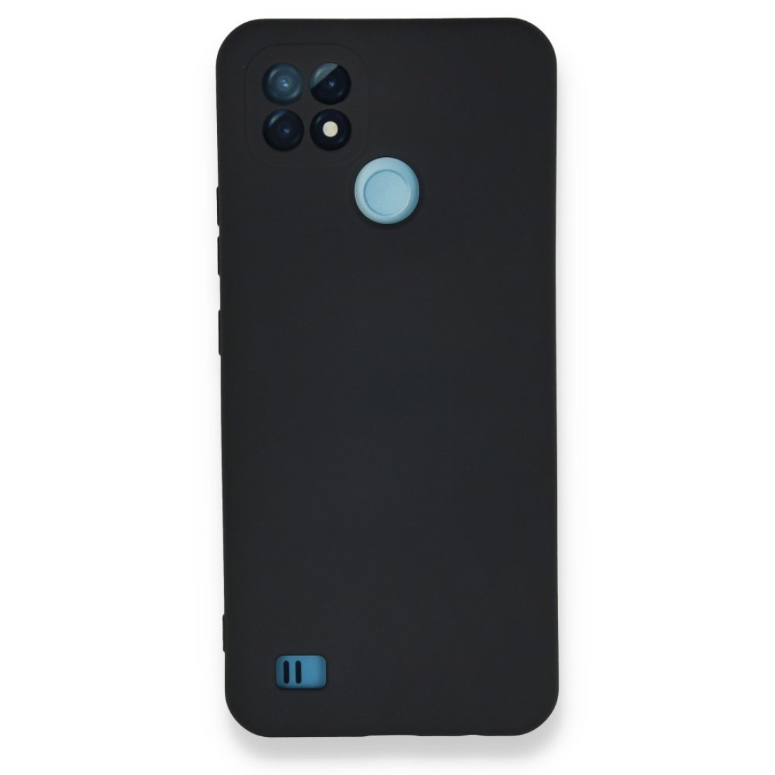  Realme C21 Kılıf Nano içi Kadife Silikon - Lacivert