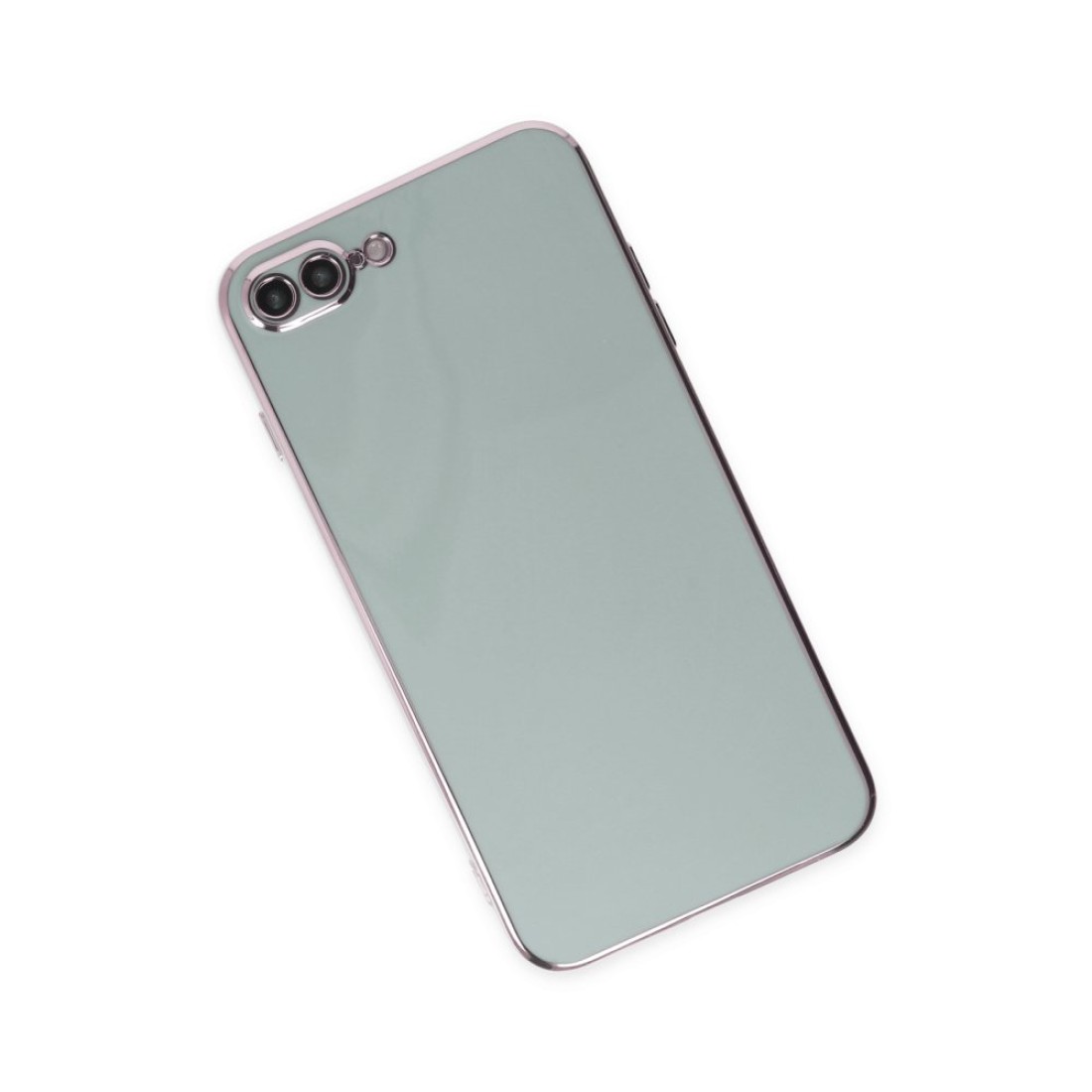 iPhone 7 Plus Kılıf Volet Silikon - Açık Yeşil iPhone 7 Plus Kılıf Volet Silikon - Açık Yeşil