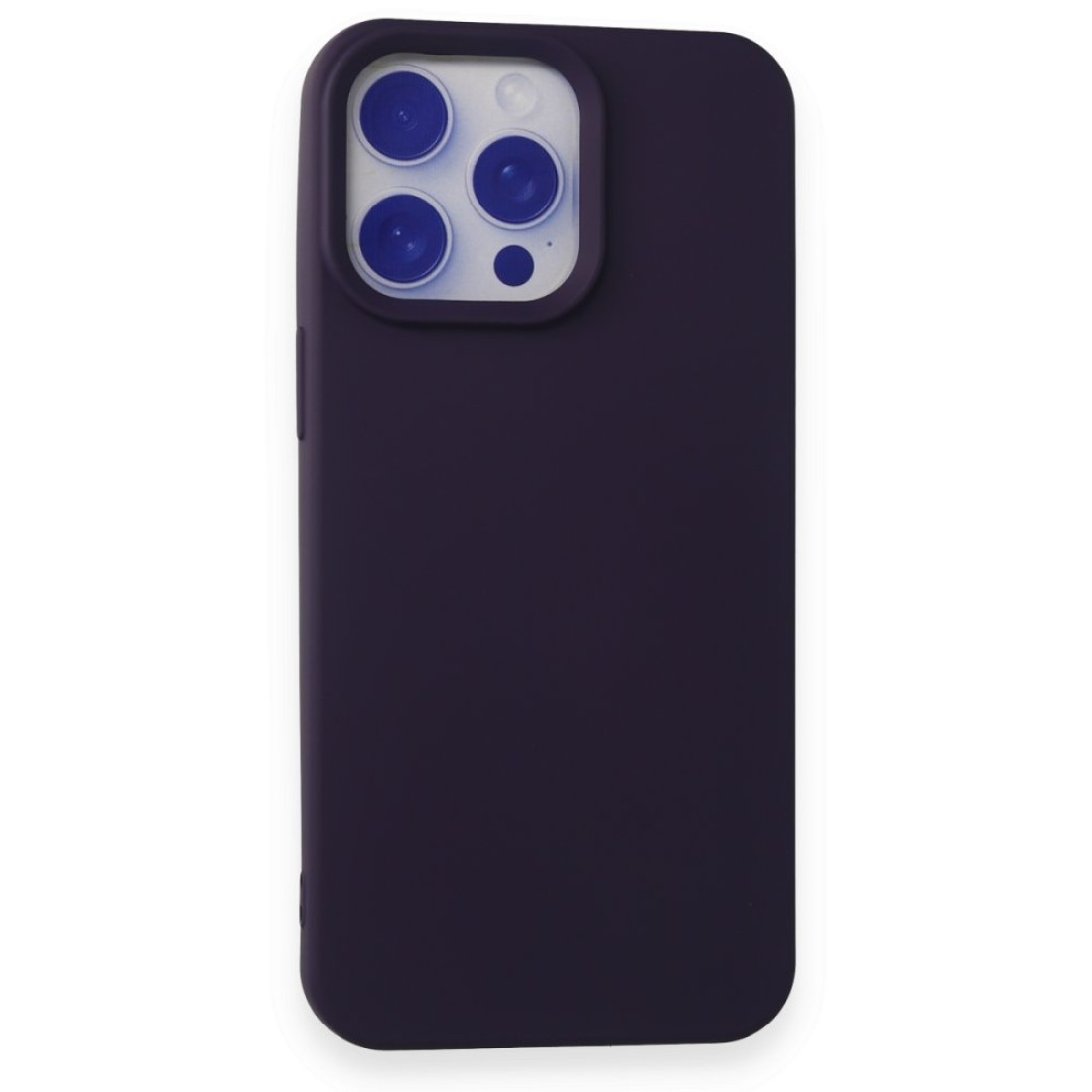  iPhone 15 Pro Max Kılıf Nano içi Kadife Silikon - Mor