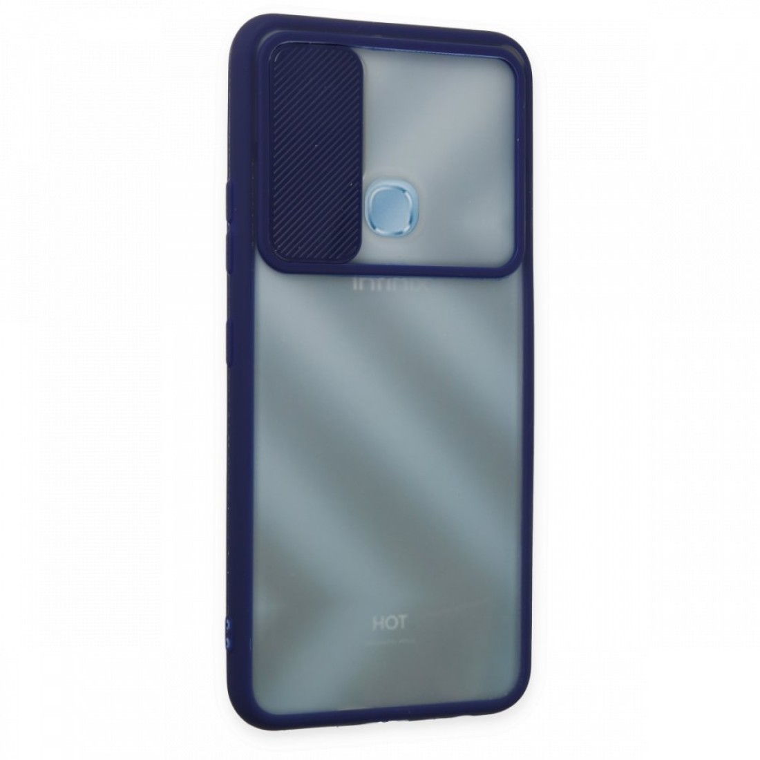 İnfinix Hot 10 Kılıf Palm Buzlu Kamera Sürgülü Silikon - Lacivert İnfinix Hot 10 Kılıf Palm Buzlu Kamera Sürgülü Silikon - Lacivert