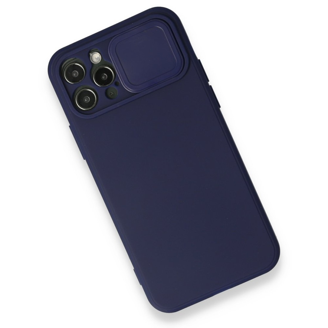  iPhone 12 Pro Kılıf Color Lens Silikon - Lacivert