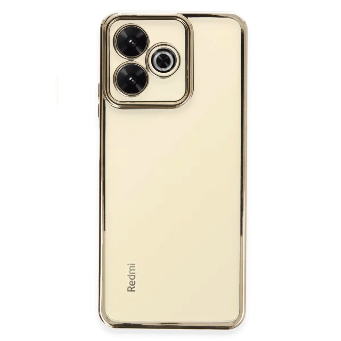  Xiaomi Redmi 13 4G Kılıf Razer Lensli Silikon - Gold