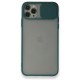  iPhone 11 Pro Kılıf Palm Buzlu Kamera Sürgülü Silikon - Yeşil