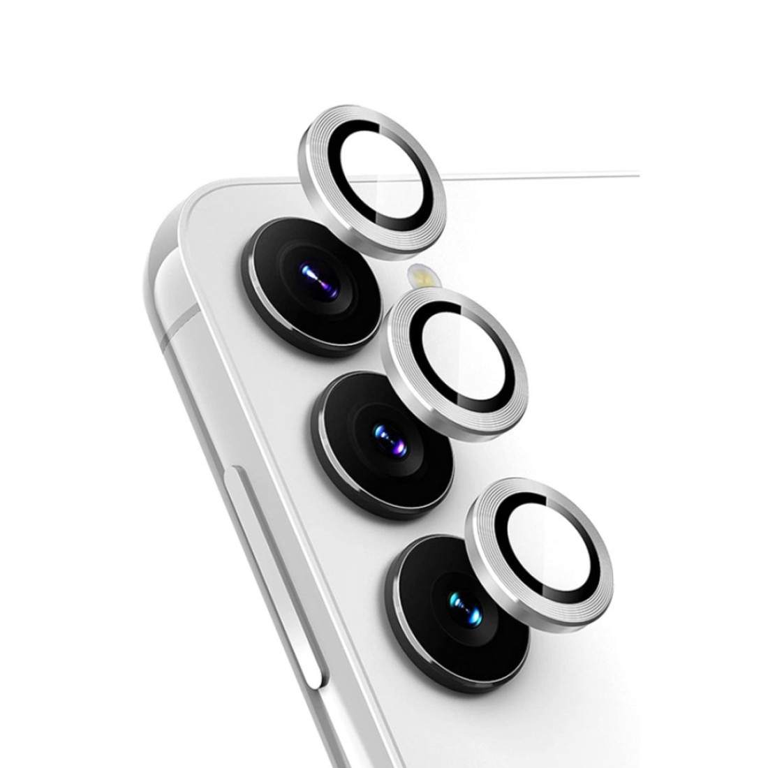  Samsung Galaxy A14 4G Valdez Metal Kamera Lens - Gümüş