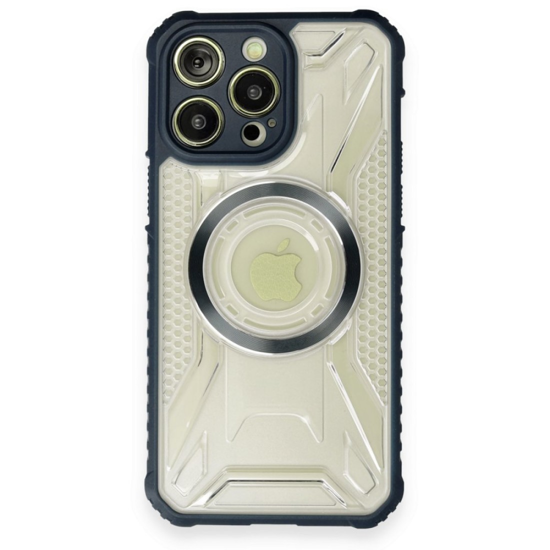  iPhone 12 Pro Kılıf Prag Magneticsafe Kapak - Lacivert