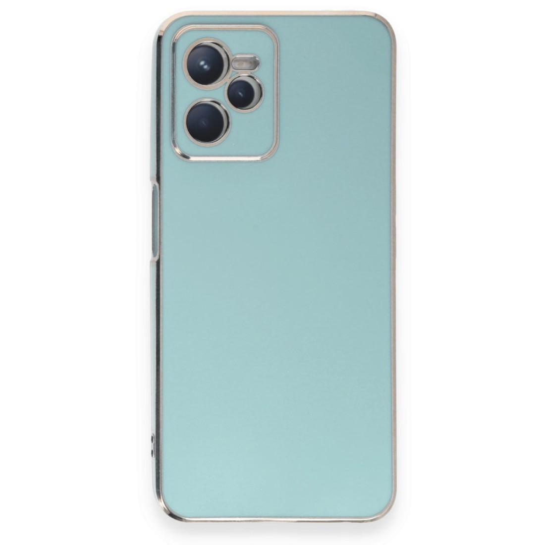  Realme C35 Kılıf Volet Silikon - Açık Yeşil