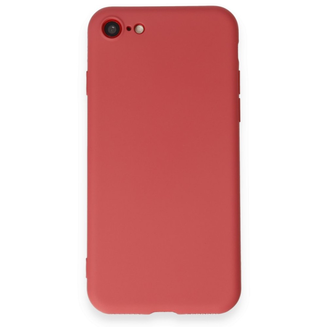 iPhone SE 2020 Kılıf First Silikon - Kiremit