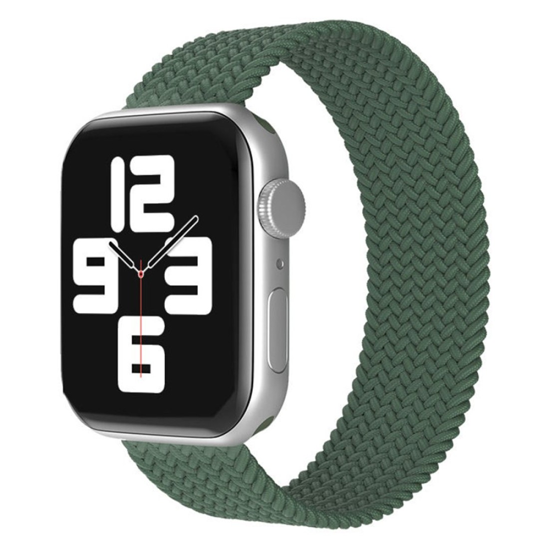  Apple Watch 38mm Ayarlı Solo Silikon Kordon - Haki Yeşil