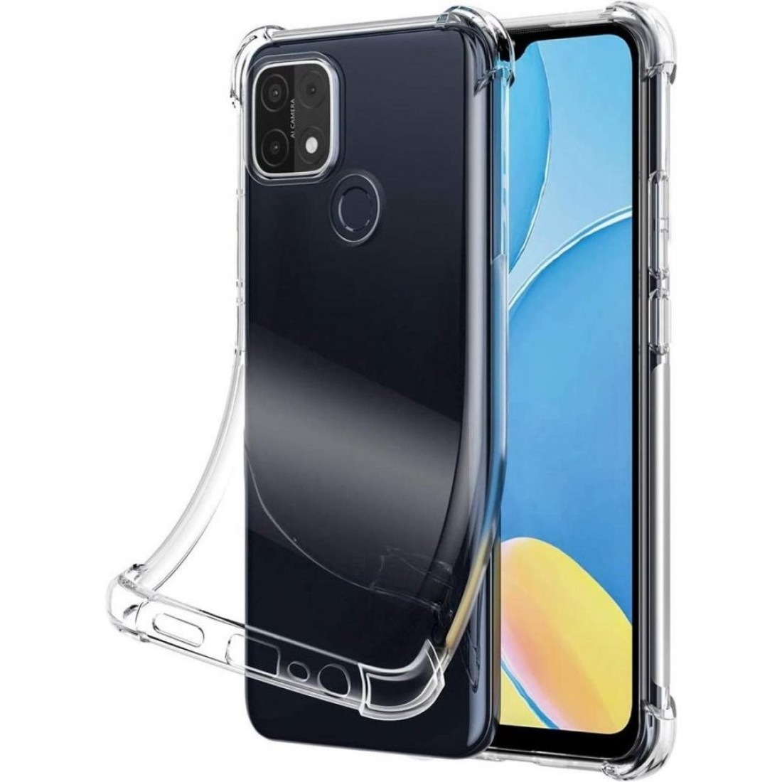 Oppo A15 Kılıf Olex Tpu Silikon - Şeffaf