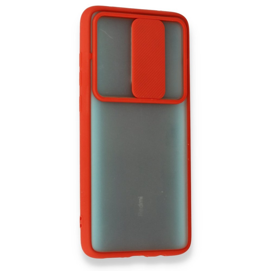Xiaomi Redmi Note 8 Pro Kılıf Palm Buzlu Kamera Sürgülü Silikon - Kırmızı Xiaomi Redmi Note 8 Pro Kılıf Palm Buzlu Kamera Sürgülü Silikon - Kırmızı