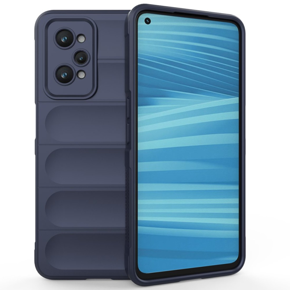  Realme GT2 5G Kılıf Optimum Silikon - Lacivert