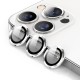 iPhone 15 Pro Max Bind Metal Kamera Lens - Gümüş iPhone 15 Pro Max Bind Metal Kamera Lens - Gümüş