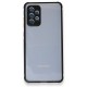 Samsung Galaxy A52S Kılıf Miami Şeffaf Silikon - Siyah