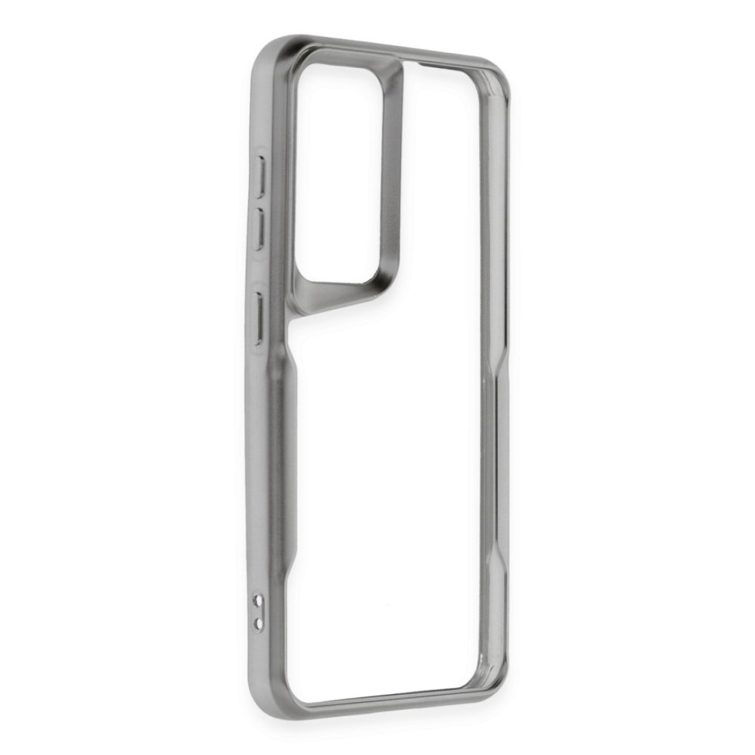  Samsung Galaxy S23 Kılıf Boyi Silikon Kapak - Gümüş