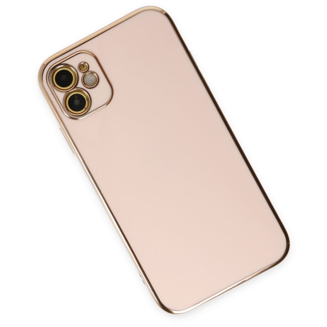 iPhone 12 Kılıf Volet Silikon - Pembe iPhone 12 Kılıf Volet Silikon - Pembe