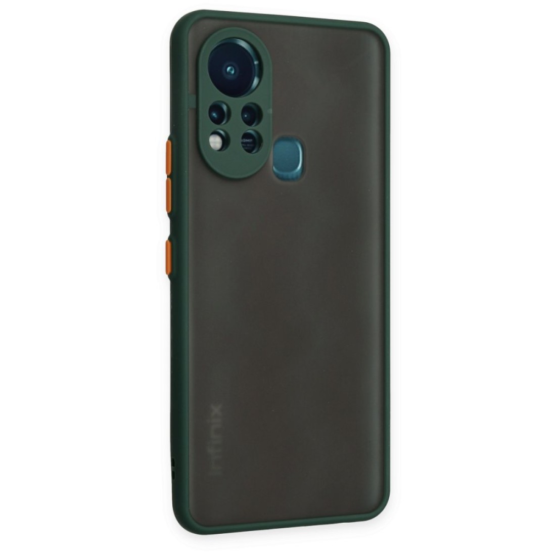  İnfinix Hot 11s Kılıf Montreal Silikon Kapak - Yeşil
