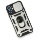  iPhone 12 Mini Kılıf Pars Lens Yüzüklü Silikon - Gümüş