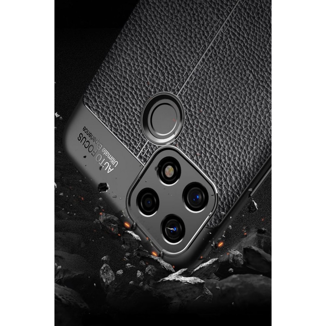Oppo A15 Kılıf Auto Focus Kapak - Lacivert Oppo A15 Kılıf Auto Focus Kapak - Lacivert