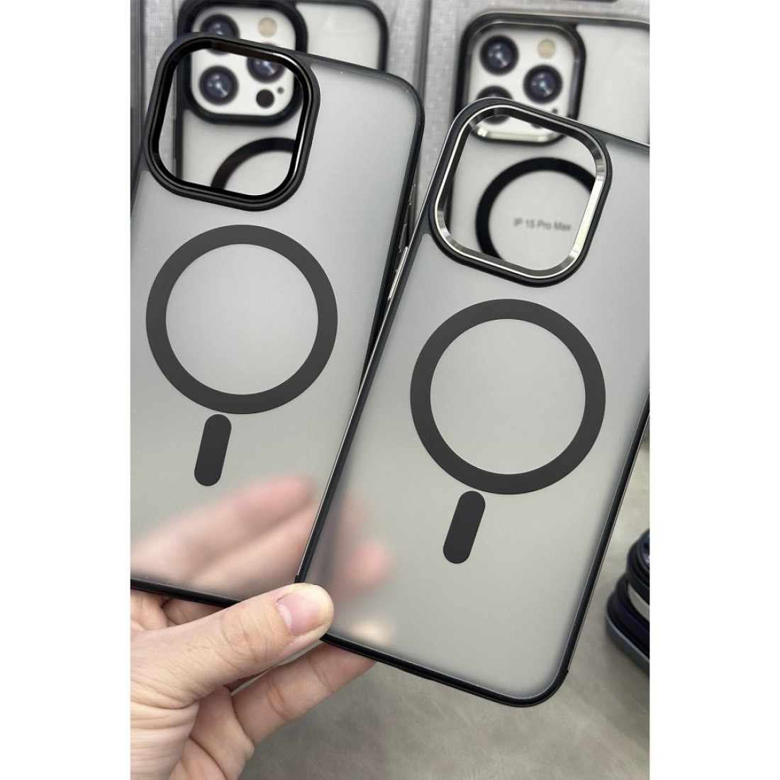 Joko iPhone 15 Pro Max Solid Magsafe Kapak - Lacivert