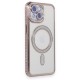 iPhone 15 Kılıf Joke Simli Magneticsafe Kılıf - Pembe iPhone 15 Kılıf Joke Simli Magneticsafe Kılıf - Pembe