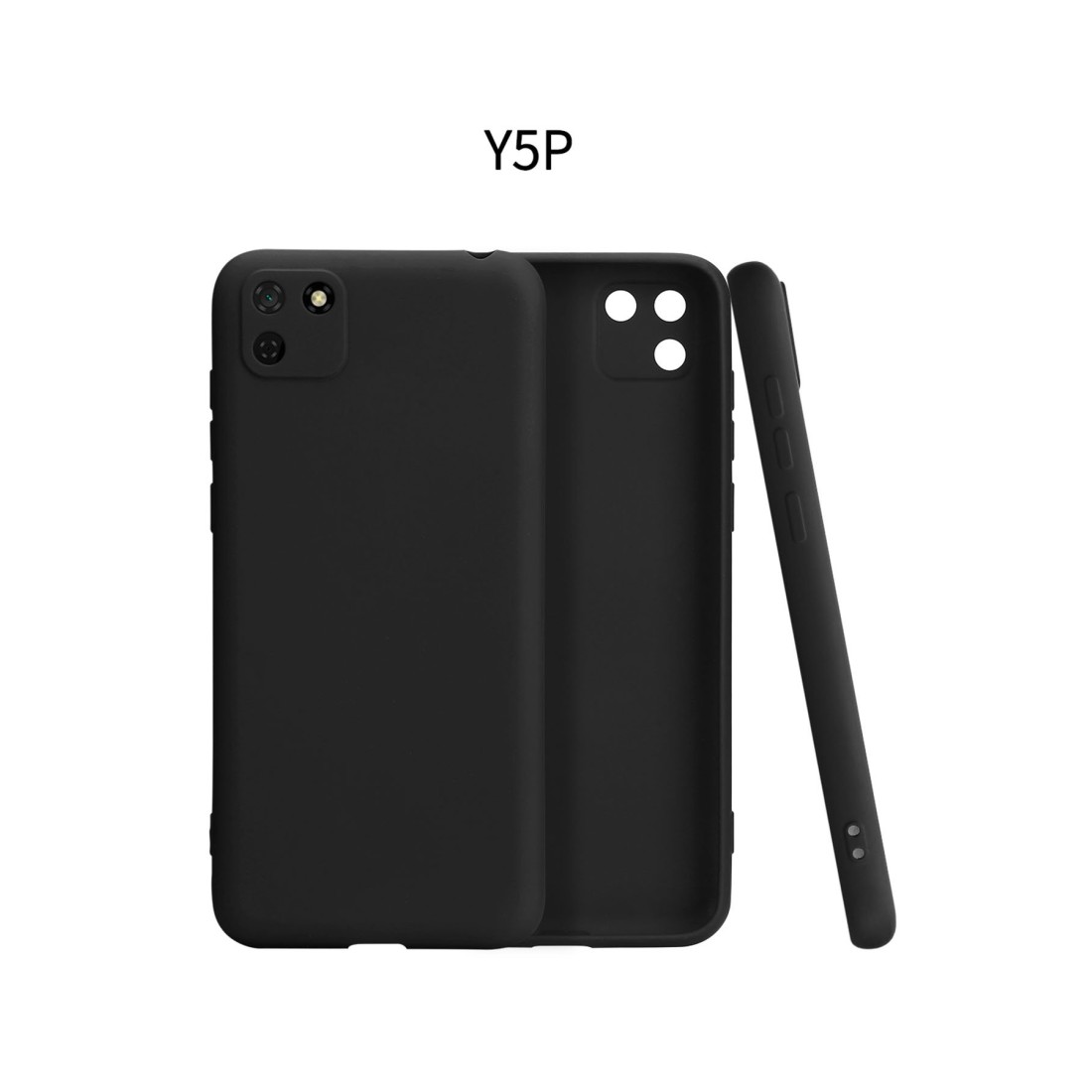 Huawei Y5P Kılıf First Silikon - Siyah Huawei Y5P Kılıf First Silikon - Siyah