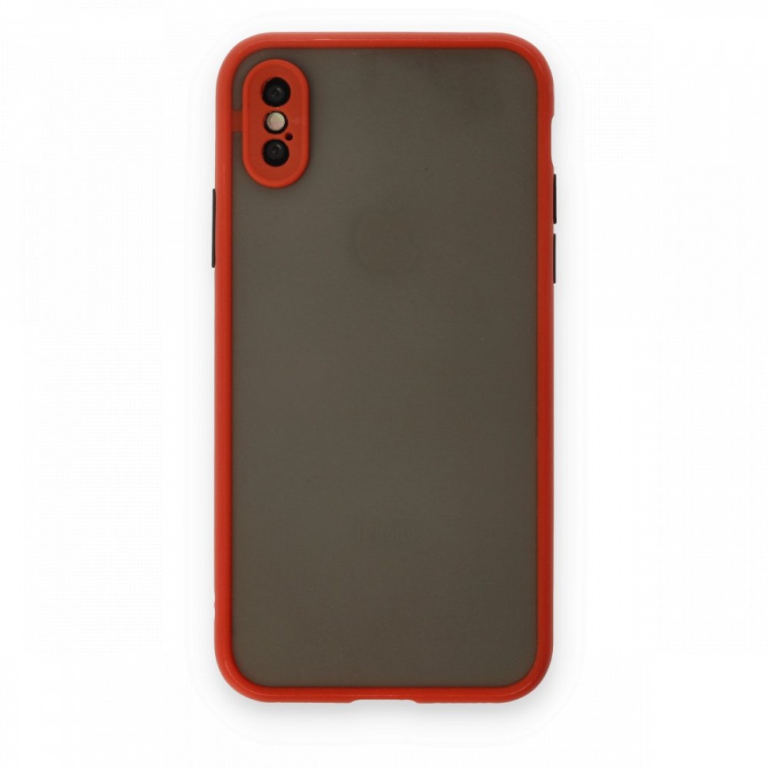  iPhone XS Kılıf Montreal Silikon Kapak - Kırmızı