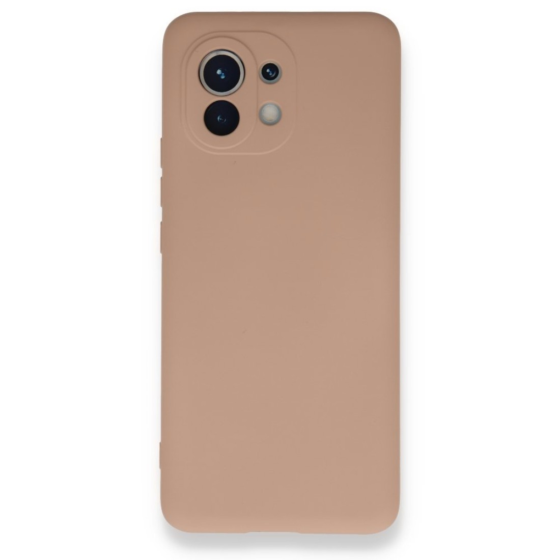  Xiaomi Mi 11 Kılıf Nano içi Kadife Silikon - Pudra