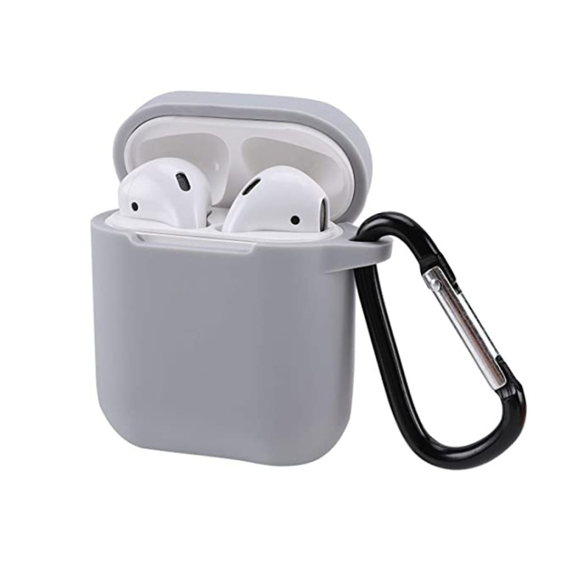  Airpods (1.nesil) Sert Silikon Kılıf - Gri