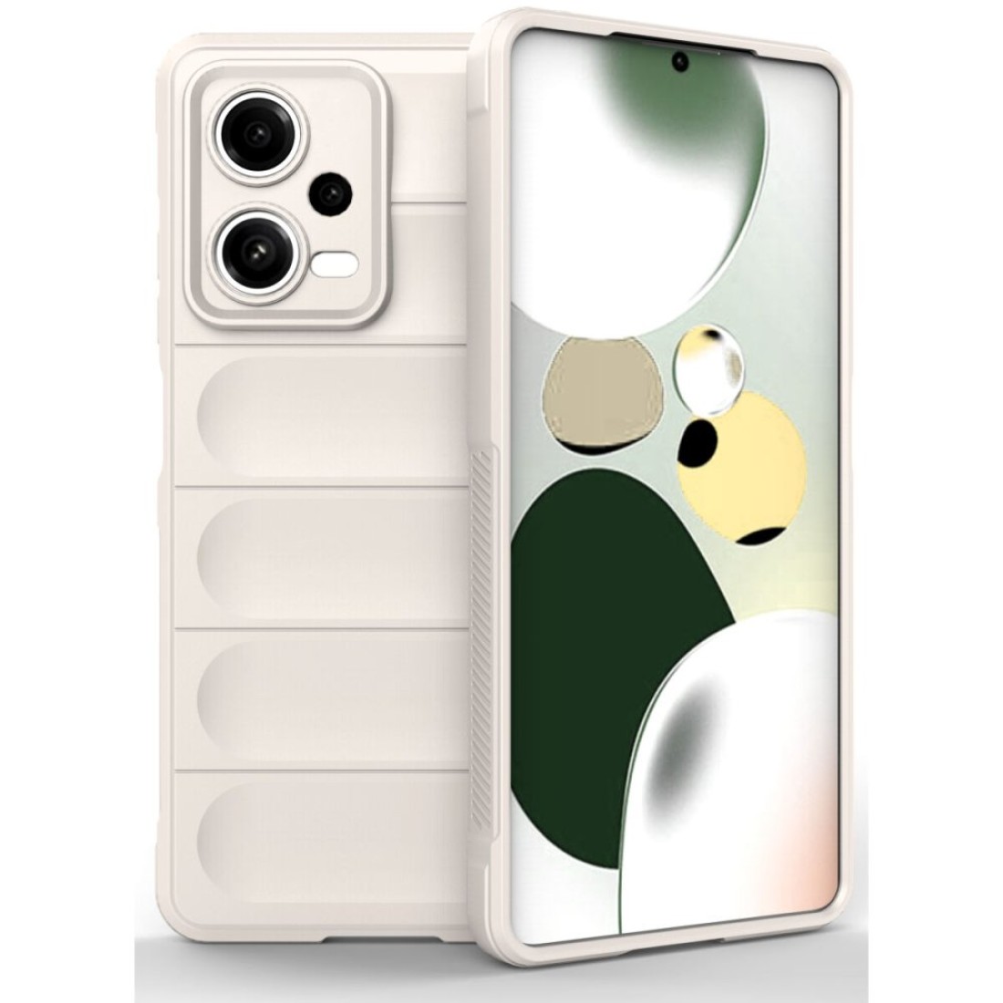  Xiaomi Poco X5 Pro 5G Kılıf Optimum Silikon - Krem