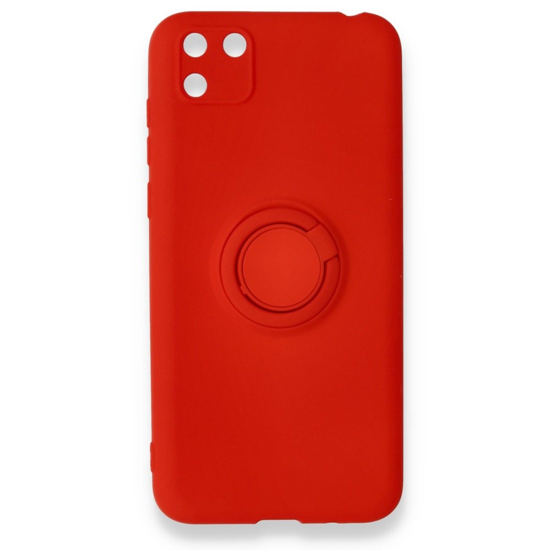  Huawei Y5P Kılıf Viktor Yüzüklü Silikon - Kırmızı
