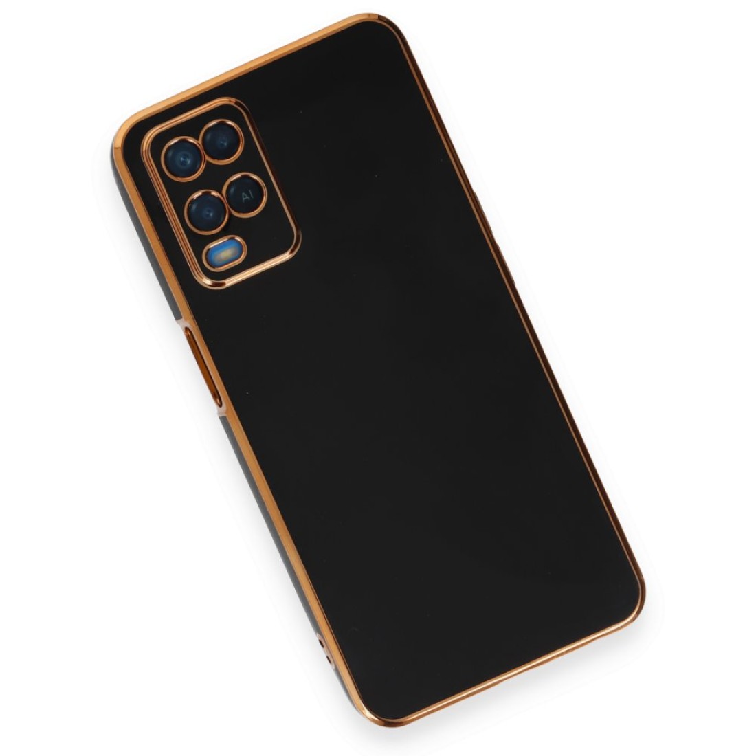  Oppo A54 4G Kılıf Volet Silikon - Siyah