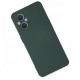 Oppo Reno 7 Lite Kılıf Nano içi Kadife Silikon - Koyu Yeşil Oppo Reno 7 Lite Kılıf Nano içi Kadife Silikon - Koyu Yeşil