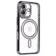  iPhone 16 Plus Kılıf Joke Simli Magneticsafe Kılıf - Siyah